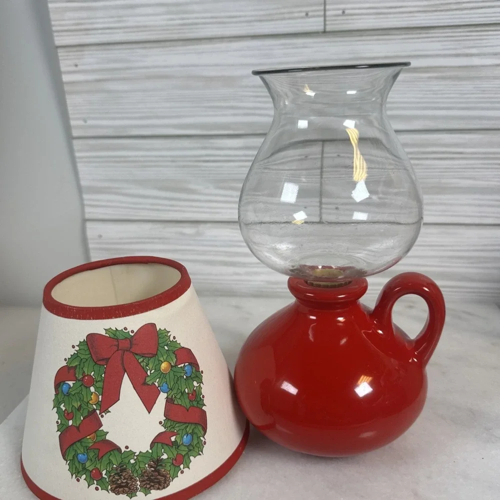 Candlelamp by Dreamlites, Red, Christmas Wreath